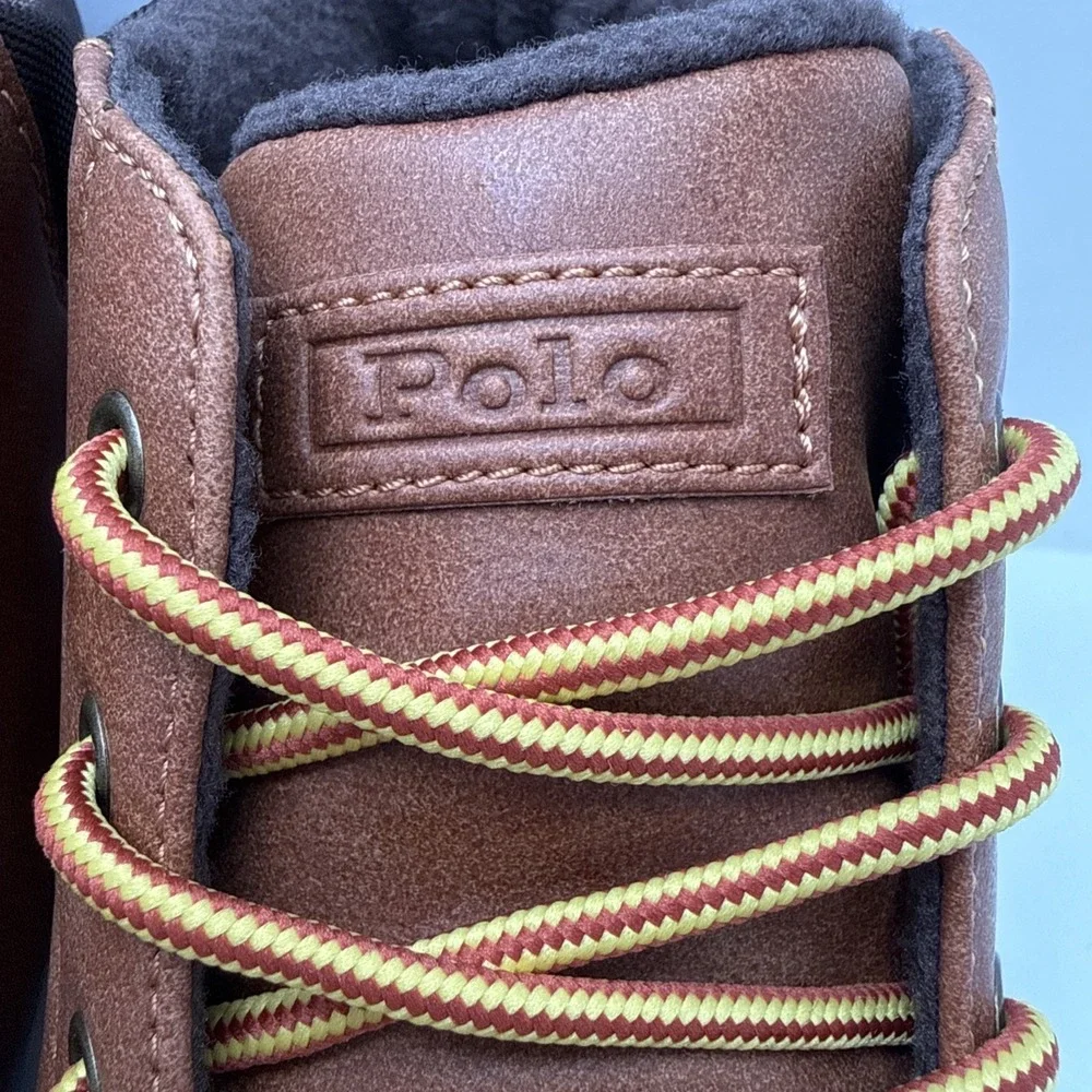 Polo‎ Ralph Lauren Polo Court Sneaker Boot (Big Kid) Size 5 Boys